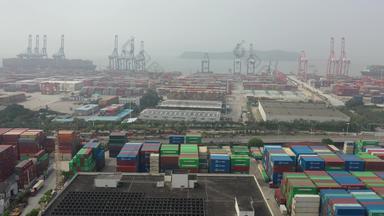 厦门自动化码头港口海运集装箱